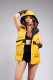 Outfit Phối Sẵn - (Quần Cạp Cao phối Gile Phao Có Nón)