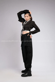 Outfit Phối Sẵn - (Quần Ống Rộng Đen phối Vest Crop Kiểu Đen)