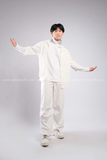 Outfit Phối Sẵn - (Quần Ống Rộng Trắng phối Áo Sơmi Tay Lửng)
