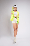  Outfit Phối Sẵn - (Quần Short Thun phối Áo Gile Xanh Neon) 