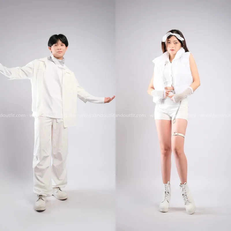 Outfit Cặp - (Set Full Trắng)