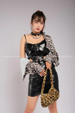 Outfit Phối Sẵn - (Chân Váy Da phối Áo Quây Da Bóng)