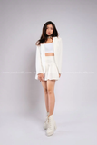 Outfit Phối Sẵn (Chân VáyTrắng phối Áo Vest Trắng)