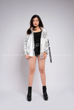 Outfit Phối Sẵn (Quần Cạp Cao phối Áo Khoác Bạc)