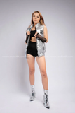 Outfit Phối Sẵn - (Quần Cạp Cao phối Gile Phao Bạc)