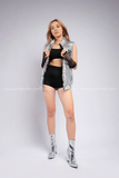 Outfit Phối Sẵn - (Quần Cạp Cao phối Gile Phao Bạc)