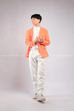 Outfit Phối Sẵn - (Quần Dài Kaki Ống Suông Trắng phối Vest Cam)