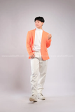 Outfit Phối Sẵn - (Quần Dài Kaki Ống Suông Trắng phối Vest Cam)