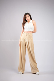 Outfit Phối Sẵn - (Quần Dài Suông Ống Loe phối Áo Polo Cổ Sơmi)
