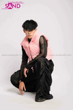 Outfit Phối Sẵn - (Quần Dù Ống Rộng phối Phao Gile Hồng)