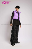 Outfit Phối Sẵn - (Quần Dù Ống Rộng phối Phao Gile Tím)