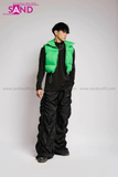 Outfit Phối Sẵn - (Quần Dù Ống Rộng phối Phao Gile Xanh Lá)