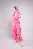 Outfit Phối Sẵn - (Quần Hồng Ống Rộng phối Áo Phao Gile Kiểu)