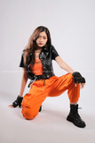 Outfit Phối Sẵn - (Quần Jogger Cam phối Áo Crt Da)