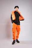 Outfit Phối Sẵn - (Quần Jogger Cam phối Phao Gile Cam)