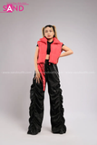 Outfit Phối Sẵn - (Quần Jogger Dù Ống Rộng phối Phao Gile Đỏ)
