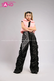 Outfit Phối Sẵn - (Quần Jogger Dù Ống Rộng phối Phao Gile Hồng)