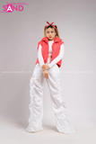 Outfit Phối Sẵn - (Quần Jogger Dù Ống Rộng phối Phao Gile Phao Đỏ)