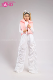 Outfit Phối Sẵn - (Quần Jogger Dù Ống Rộng phối Phao Gile Phao Hồng)