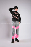 Outfit Phối Sẵn - (Quần Jogger Phản Quan Hồng phối Đai Chéo Hồng)