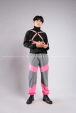 Outfit Phối Sẵn - (Quần Jogger Phản Quan Hồng phối Đai Chéo Hồng)
