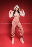 Outfit Phối Sẵn - (Quần Kaki Hồng phối Yếm Hồng)