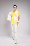Outfit Phối Sẵn - (Quần Kaki Suông Trắng phối Gile Trắng)