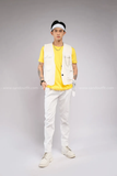 Outfit Phối Sẵn - (Quần Kaki Suông Trắng phối Gile Trắng)