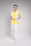 Outfit Phối Sẵn - (Quần Kaki Suông Trắng phối Gile Trắng)