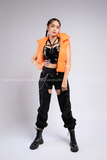 Outfit Phối Sẵn - (Quần Khoét Đáy phối Áo Quây Da Đan Ngực Da Bóng)