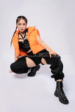 Outfit Phối Sẵn - (Quần Khoét Đáy phối Áo Quây Da Đan Ngực Da Bóng)