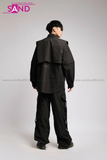 Outfit Phối Sẵn - (Quần Nắp Ngang Đen phối Áo Sơmi Phối Gile Rời)