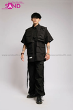 Outfit Phối Sẵn - (Quần Nắp Ngang Đen phối Áo Sơmi Phối Gile Rời)