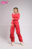 Outfit Phối Sẵn - (Quần Nắp Ngang Đỏ phối Phao Gile Trắng)