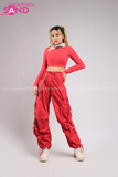 Outfit Phối Sẵn - (Quần Nắp Ngang Đỏ phối Phao Gile Trắng)