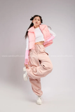 Outfit Phối Sẵn - (Quần Nắp Ngang Hồng phối Phao Gile Hồng)