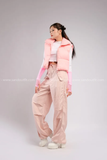Outfit Phối Sẵn - (Quần Nắp Ngang Hồng phối Phao Gile Hồng)