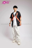 Outfit Phối Sẵn - (Quần Nắp Ngang phối Áo Bóng Chày Đen)