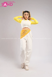 Outfit Phối Sẵn - (Quần Nắp Ngang Trắng phối Sơmi Cổ Polo)