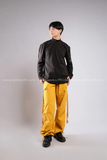 Outfit Phối Sẵn - (Quần Ống Rộng Vàng phối Áo Thun Tay Lưới)