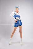 Outfit Phối Sẵn - (Quần Short Kim Sa phối Bodysuit)