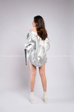 Outfit Phối Sẵn (Quần Short Trắng phối Áo Khoác Bạc)