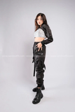 Outfit Phối Sẵn - (Quần Swat Cao Cấp phối Áo Cutout Đen Túi Hộp)