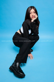 Outfit Phối Sẵn - (Quần Tây Đen phối Áo Vest Kiểu)