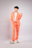 Outfit Phối Sẵn - (Set Vest Quần Ống Suông Cam Nam)