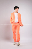 Outfit Phối Sẵn - (Set Vest Quần Ống Suông Cam Nam)