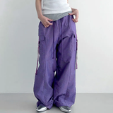 Quần Dài Jogger Túi Hộp Kaki Form Rộng Tím
