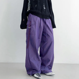 Quần Dài Jogger Túi Hộp Kaki Form Rộng Tím