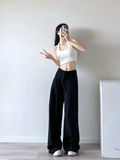 Quần Dài Suông Ống Loe - Đen