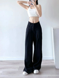 Quần Dài Suông Ống Loe - Đen